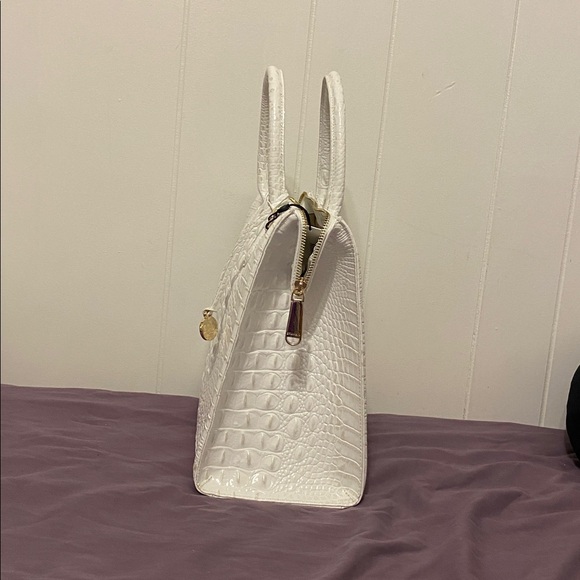 Brahmin Ivory -Caroline Luxury Croc-Embossed Handbag - Picture 14 of 16